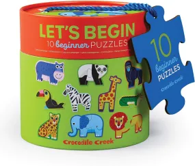 10 2 Piece Puzzles - Jungle