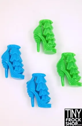 12" Fashion Doll Blue Pirate Heels