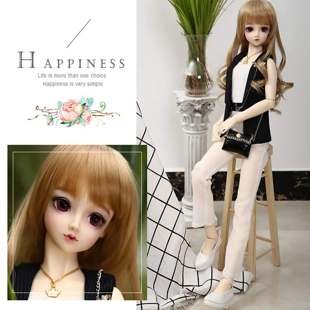 1/3 BJD Doll 22 Inch 57CM Doll 19-Jointed Body Cosplay Fashion Dolls with All Clothes Shoes Wig Makeup,Children's Creative Toy Surprise Gift