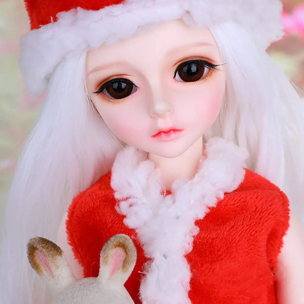 1/4 BJD Doll Bory, SD Dolls 15 Inch 19 Ball Jointed Doll DIY Toys with Full Set Clothes Shoes Wig Makeup, Best Gift for Girls,D
