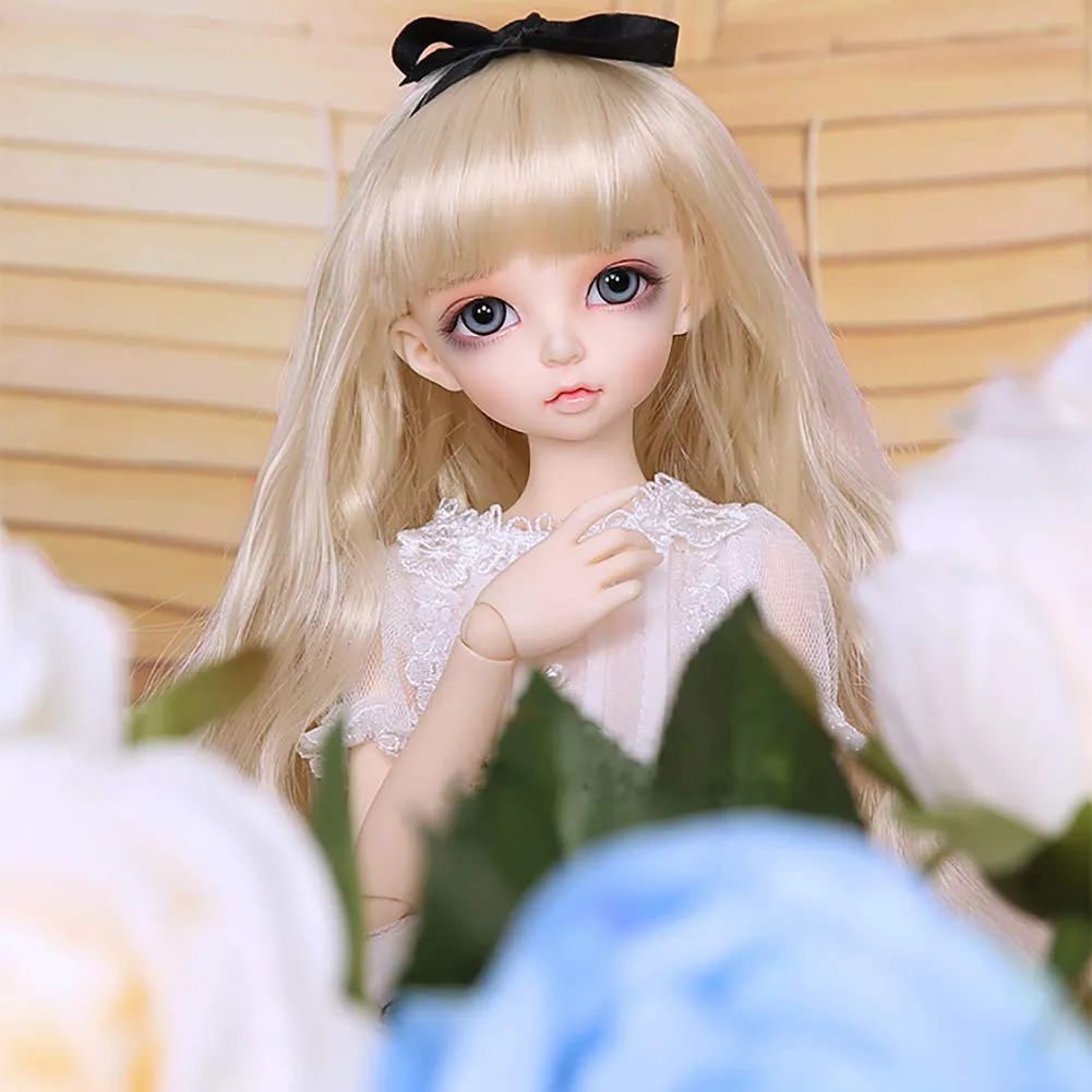 1/4 BJD Doll Purple Dress 41Cm 15Inch 19 Jointed with Full Set Clothes Shoes Wig Makeup Baby Doll Toy Gift for Girs's Toy