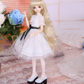 1/4 BJD Doll Purple Dress 41Cm 15Inch 19 Jointed with Full Set Clothes Shoes Wig Makeup Baby Doll Toy Gift for Girs's Toy