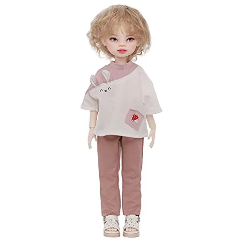 27.5cm/10.82in BJD Doll 1/6 Mini SD Doll, Flexible Joints, Strong Plasticity, with Full Set Clothes   Wig   Shoes   Delicate Makeup