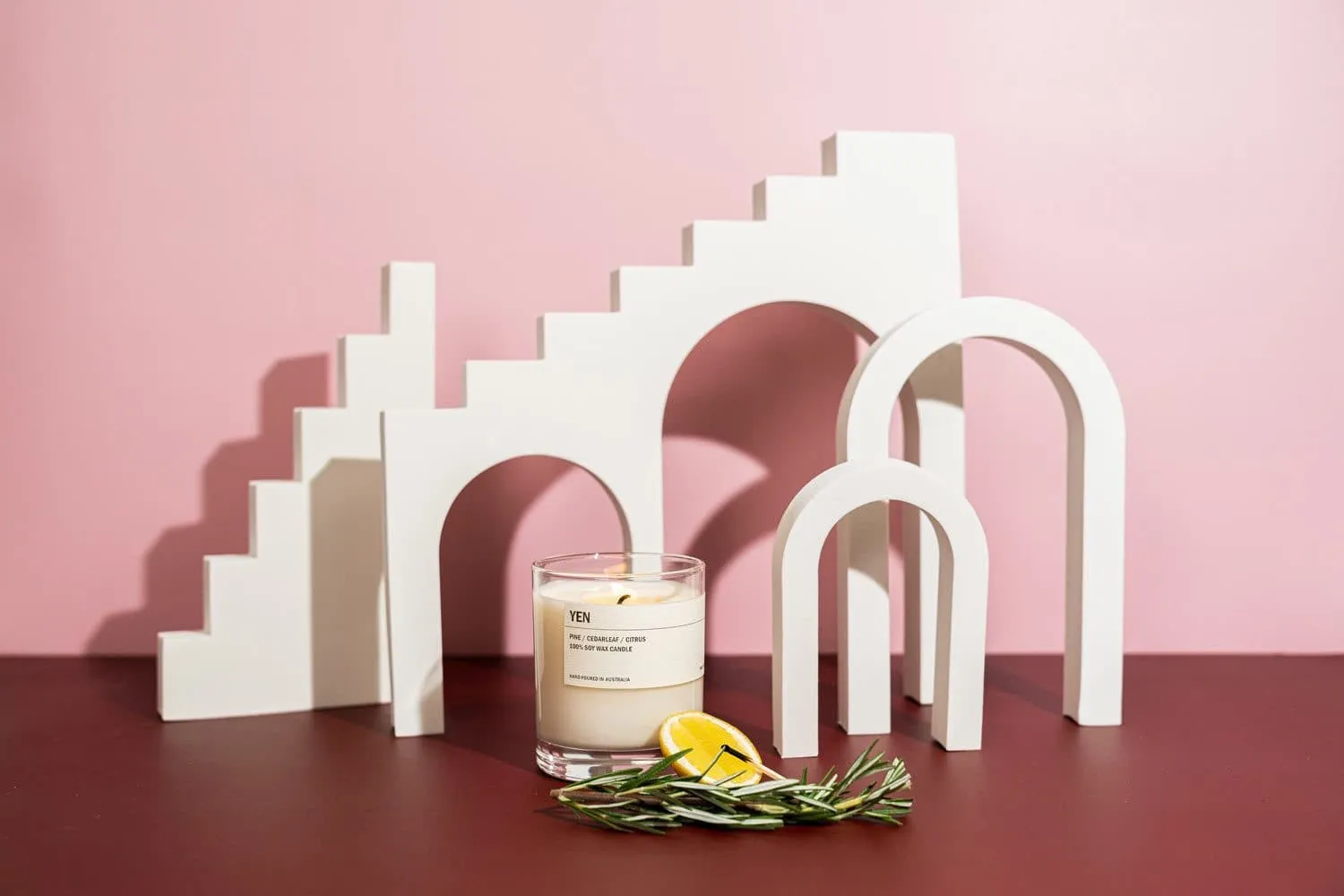 4 Piece Geometric Foam Styling Prop Set for Photography (White)