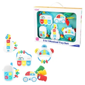 5 In 1 Musical Key Chain Rattles