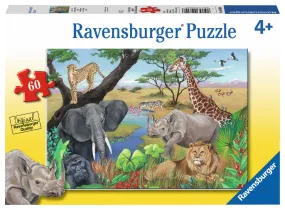 60 Piece Safari Animals Puzzle