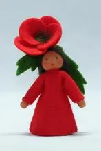 Ambrosius Red Poppy Fairy Doll