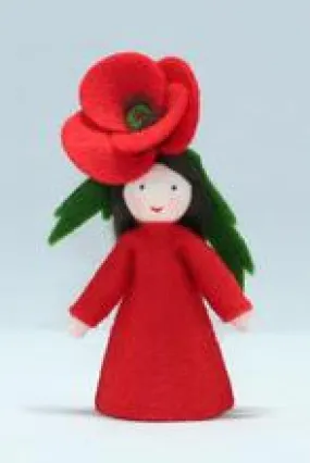 Ambrosius Red Poppy Fairy Doll