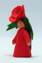 Ambrosius Red Poppy Fairy Doll
