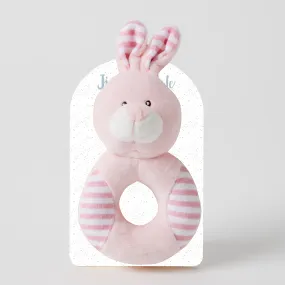 Animal Rattle - Pink Bunny