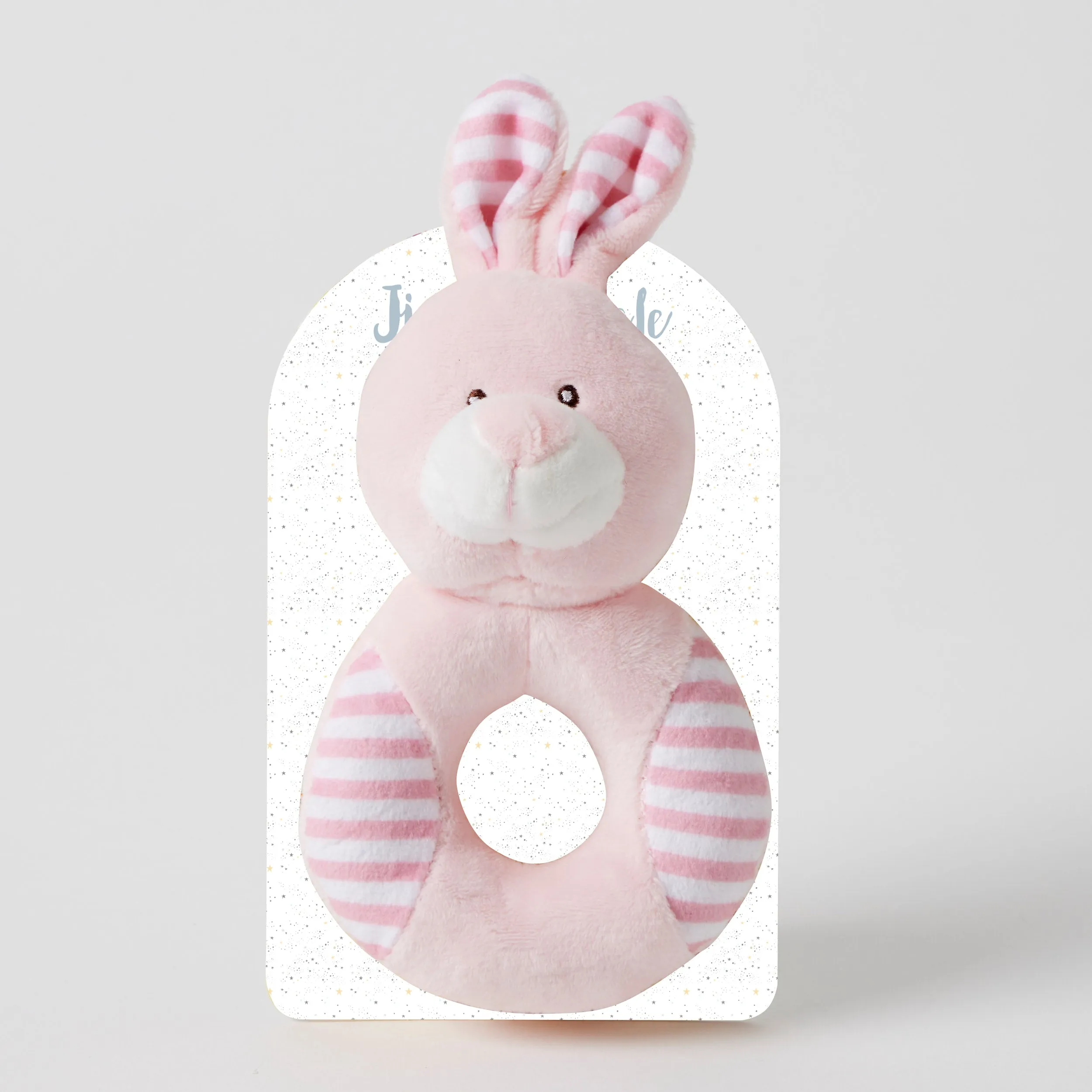 Animal Rattle - Pink Bunny