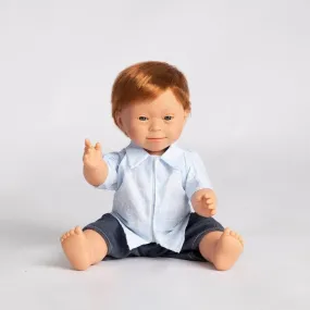 Baby Doll Boy with Down Syndrome - Redhead