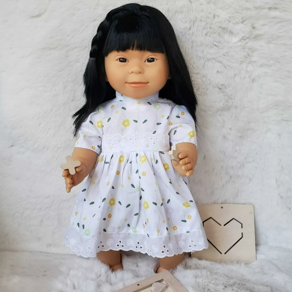 Baby Doll Girl with Down Syndrome - Asian