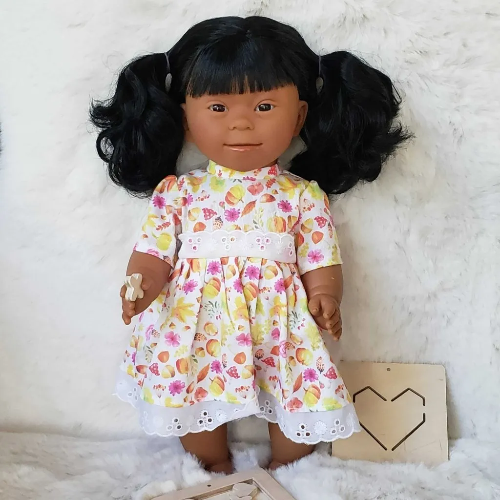 Baby Doll Girl with Down Syndrome - Hispanic