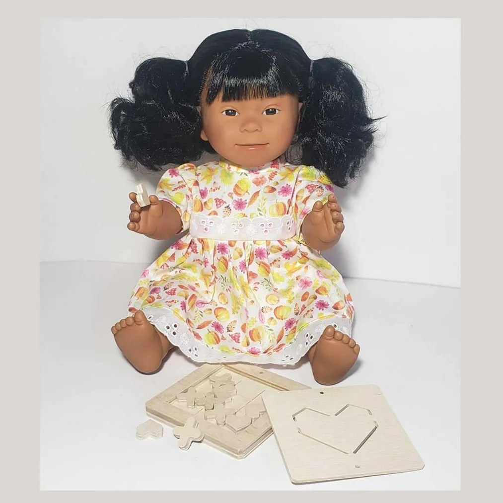 Baby Doll Girl with Down Syndrome - Hispanic