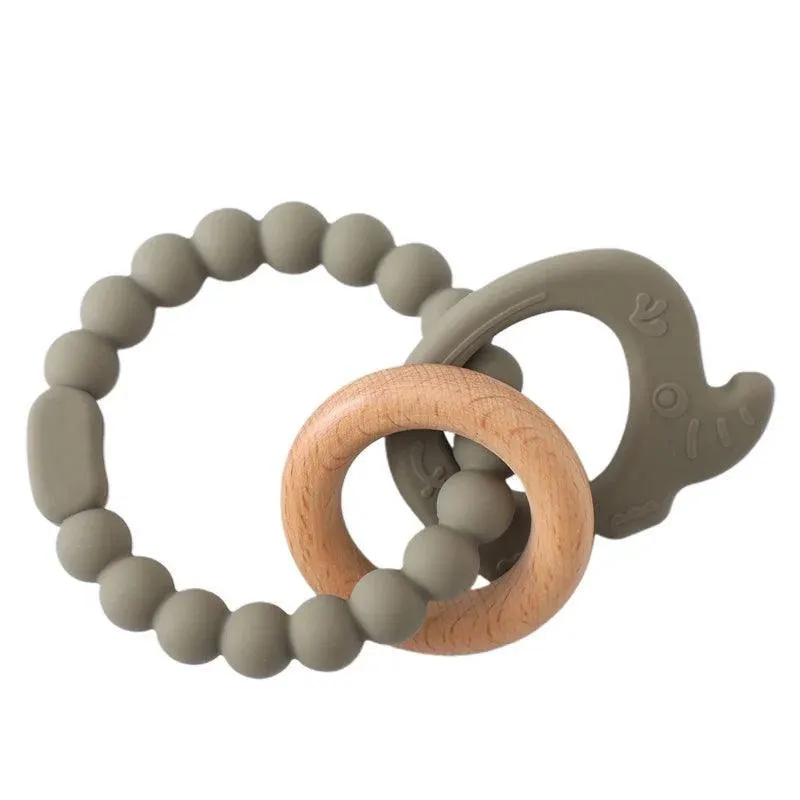 Baby Teethers, BPA-Free Food-Grade Silicone, Soft & Gentle Relief for Teething Pain, Fun Shapes & Colors