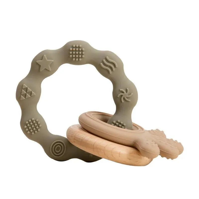 Baby Teethers, BPA-Free Food-Grade Silicone, Soft & Gentle Relief for Teething Pain, Fun Shapes & Colors
