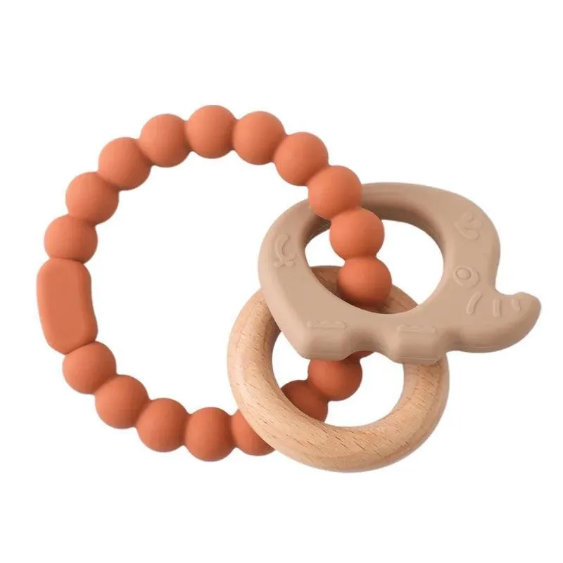 Baby Teethers, BPA-Free Food-Grade Silicone, Soft & Gentle Relief for Teething Pain, Fun Shapes & Colors