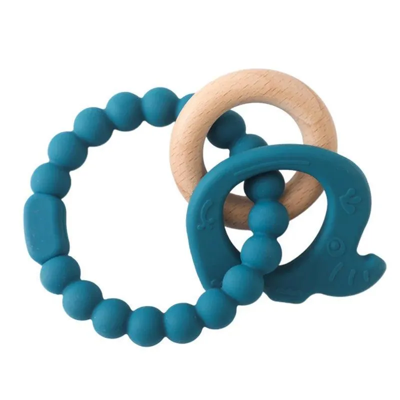Baby Teethers, BPA-Free Food-Grade Silicone, Soft & Gentle Relief for Teething Pain, Fun Shapes & Colors