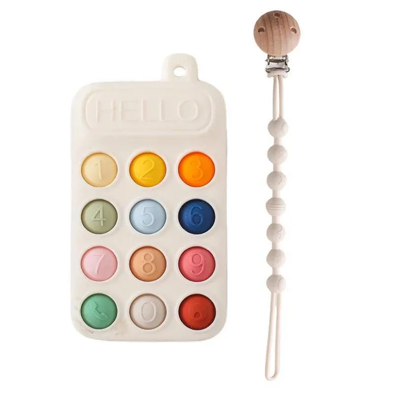 Baby Teethers, BPA-Free Food-Grade Silicone, Soft & Gentle Relief for Teething Pain, Fun Shapes & Colors