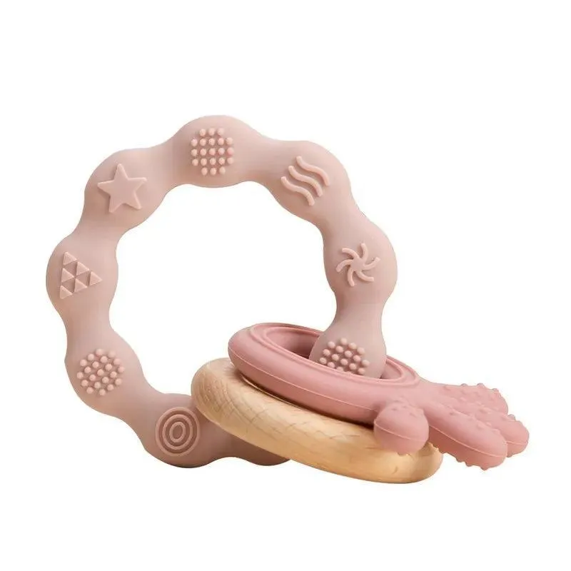 Baby Teethers, BPA-Free Food-Grade Silicone, Soft & Gentle Relief for Teething Pain, Fun Shapes & Colors
