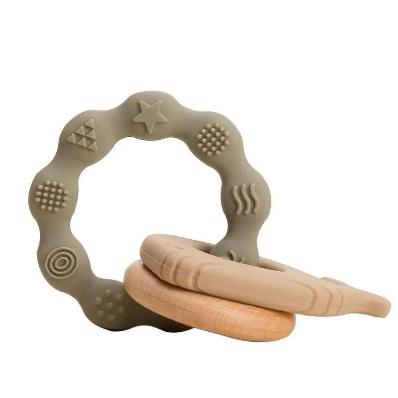 Baby Teethers, BPA-Free Food-Grade Silicone, Soft & Gentle Relief for Teething Pain, Fun Shapes & Colors