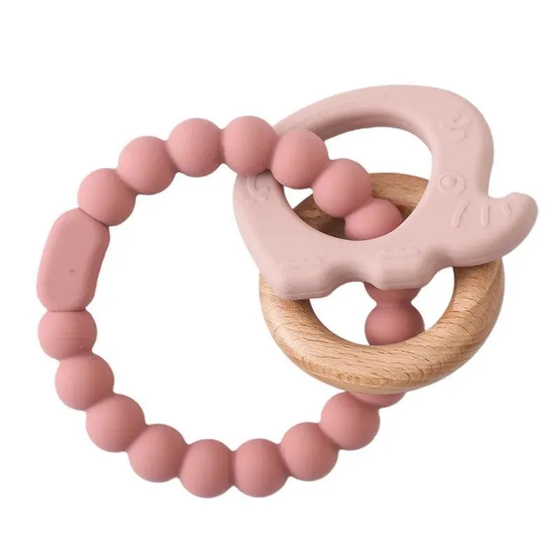 Baby Teethers, BPA-Free Food-Grade Silicone, Soft & Gentle Relief for Teething Pain, Fun Shapes & Colors