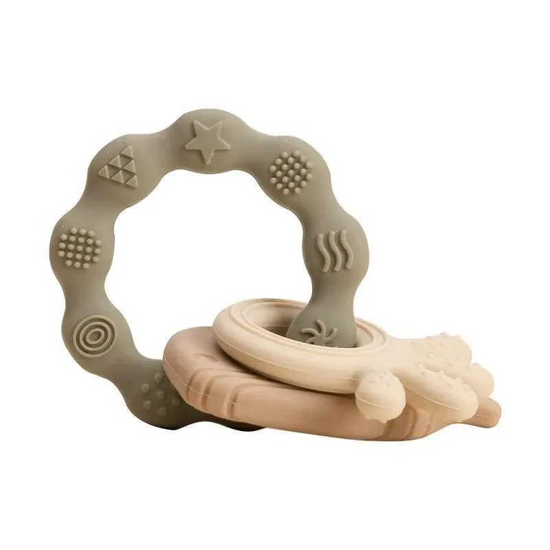 Baby Teethers, BPA-Free Food-Grade Silicone, Soft & Gentle Relief for Teething Pain, Fun Shapes & Colors