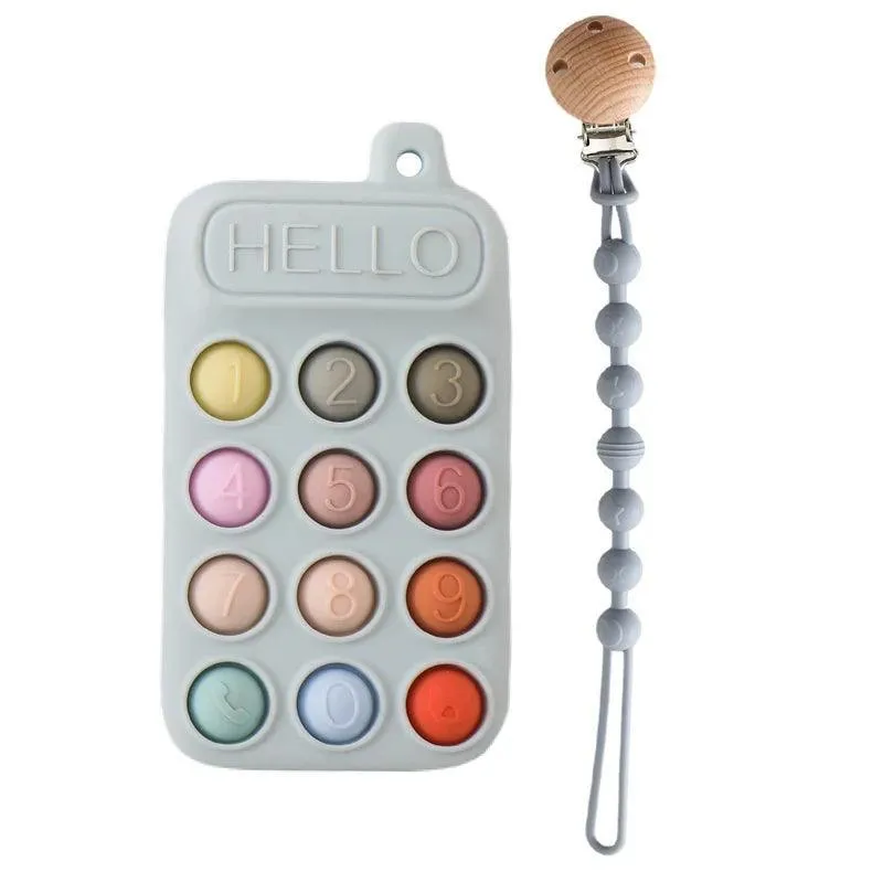 Baby Teethers, BPA-Free Food-Grade Silicone, Soft & Gentle Relief for Teething Pain, Fun Shapes & Colors