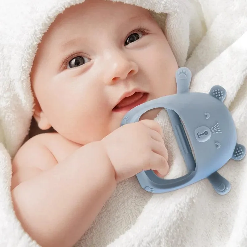 Baby Teethers, BPA-Free Food-Grade Silicone, Soft & Gentle Relief for Teething Pain, Fun Shapes & Colors