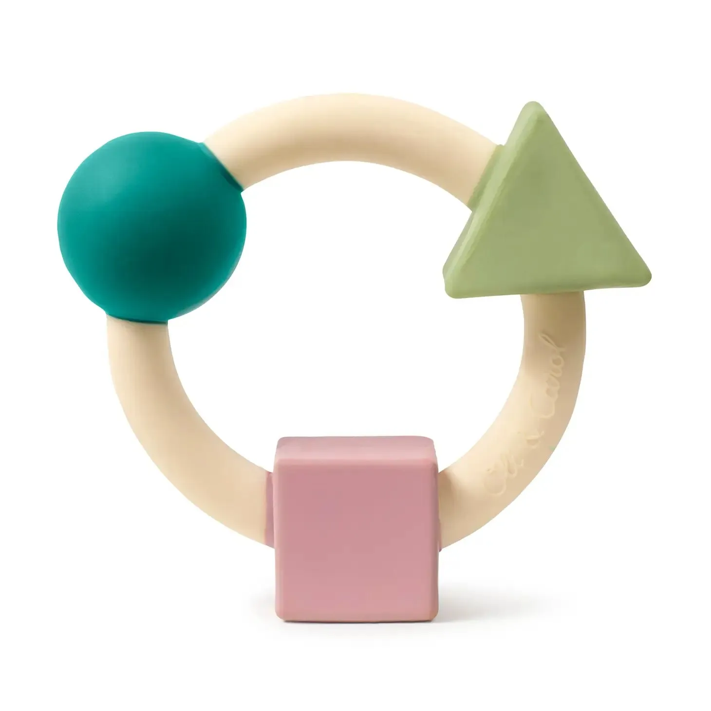 Bauhaus Teething Ring, Pastel Colors