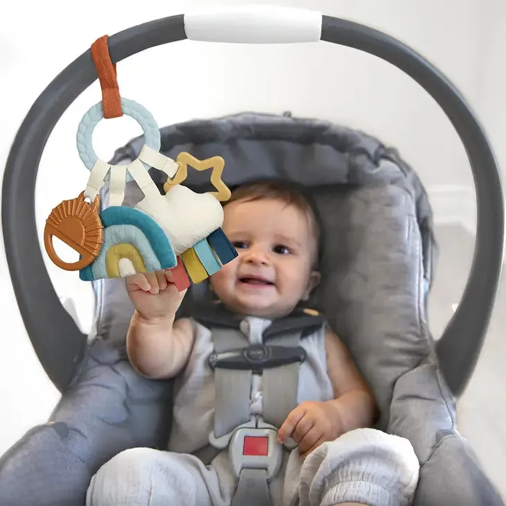 Bitzy Busy Ring™ Rainbow Teething Activity Toy