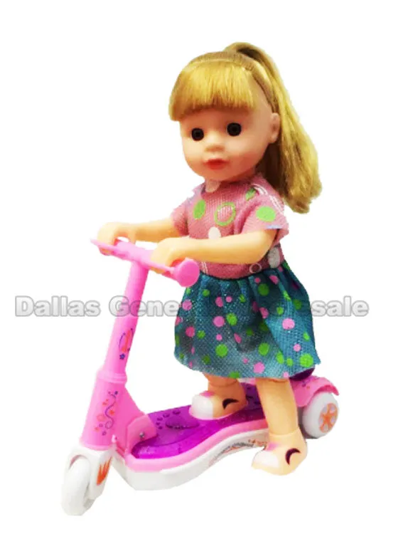 B/O Toy Dolls with Scooters Wholesale