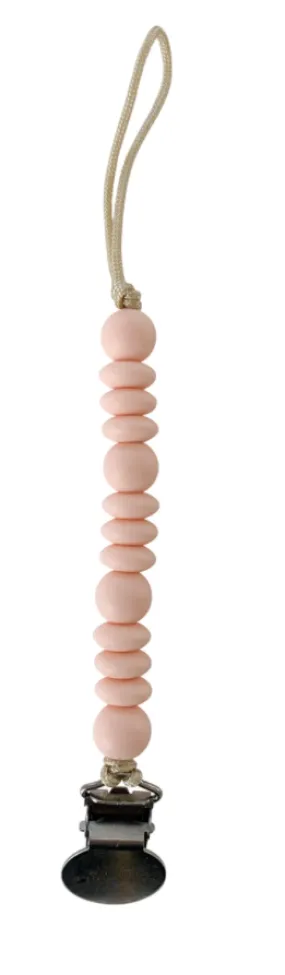 Chewable Charm Grace Pacifier Clip- Pale Blush