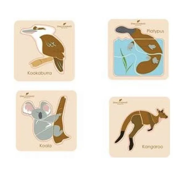 Chunky Aussie Animals Puzzles