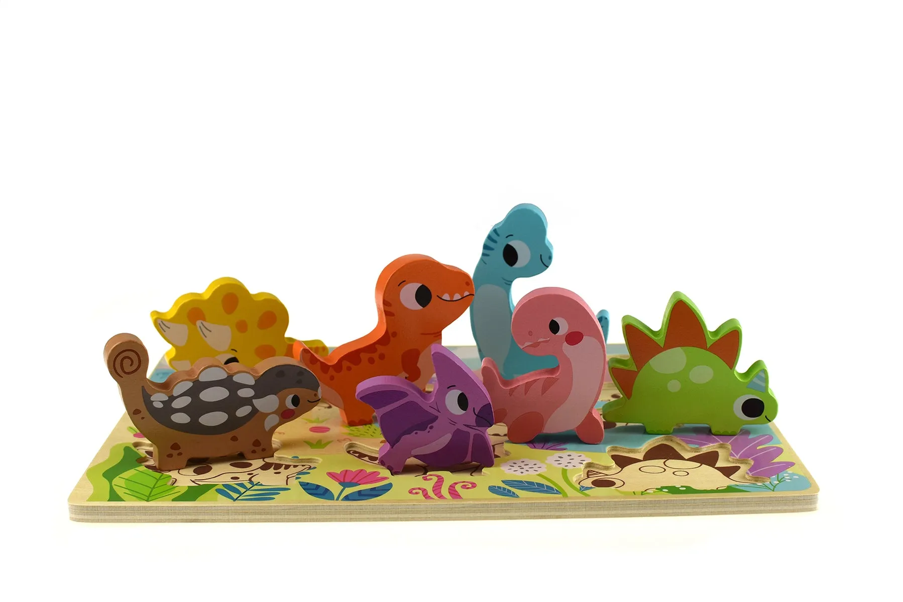 Chunky Wooden Puzzle: Dinosaurs 7pc