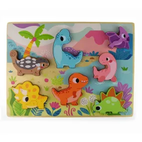 Chunky Wooden Puzzle: Dinosaurs 7pc