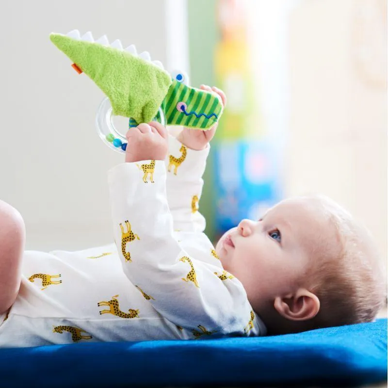 Clutching Toy Crocodile