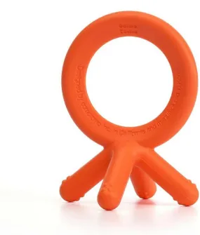 Comotomo Silicone Baby Teether, Orange