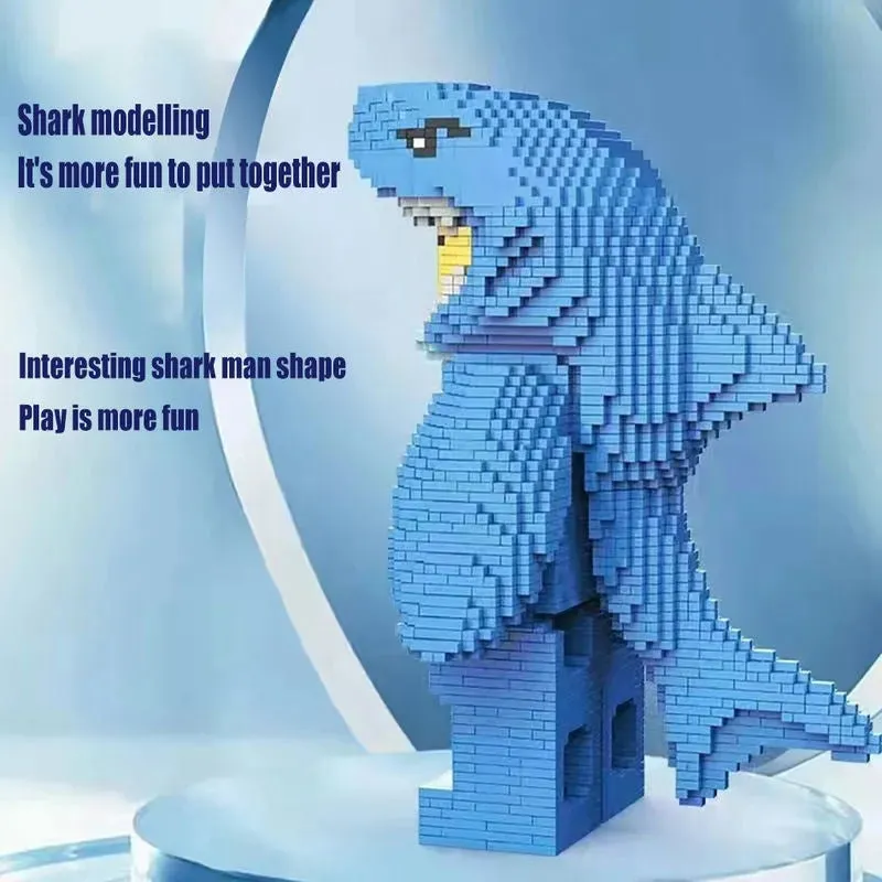 Creator Expert MOC Shark Man MINI Bricks Toy