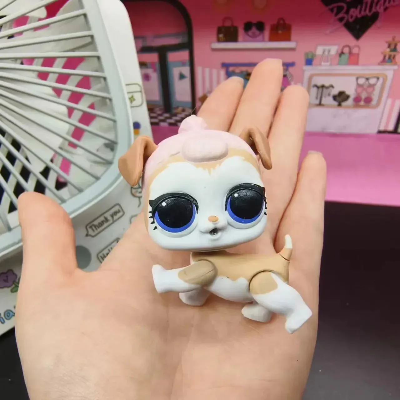 Cute pet dolls action figures toys Rare series children's playhouse Diy model children's birthday gift collection ornaments