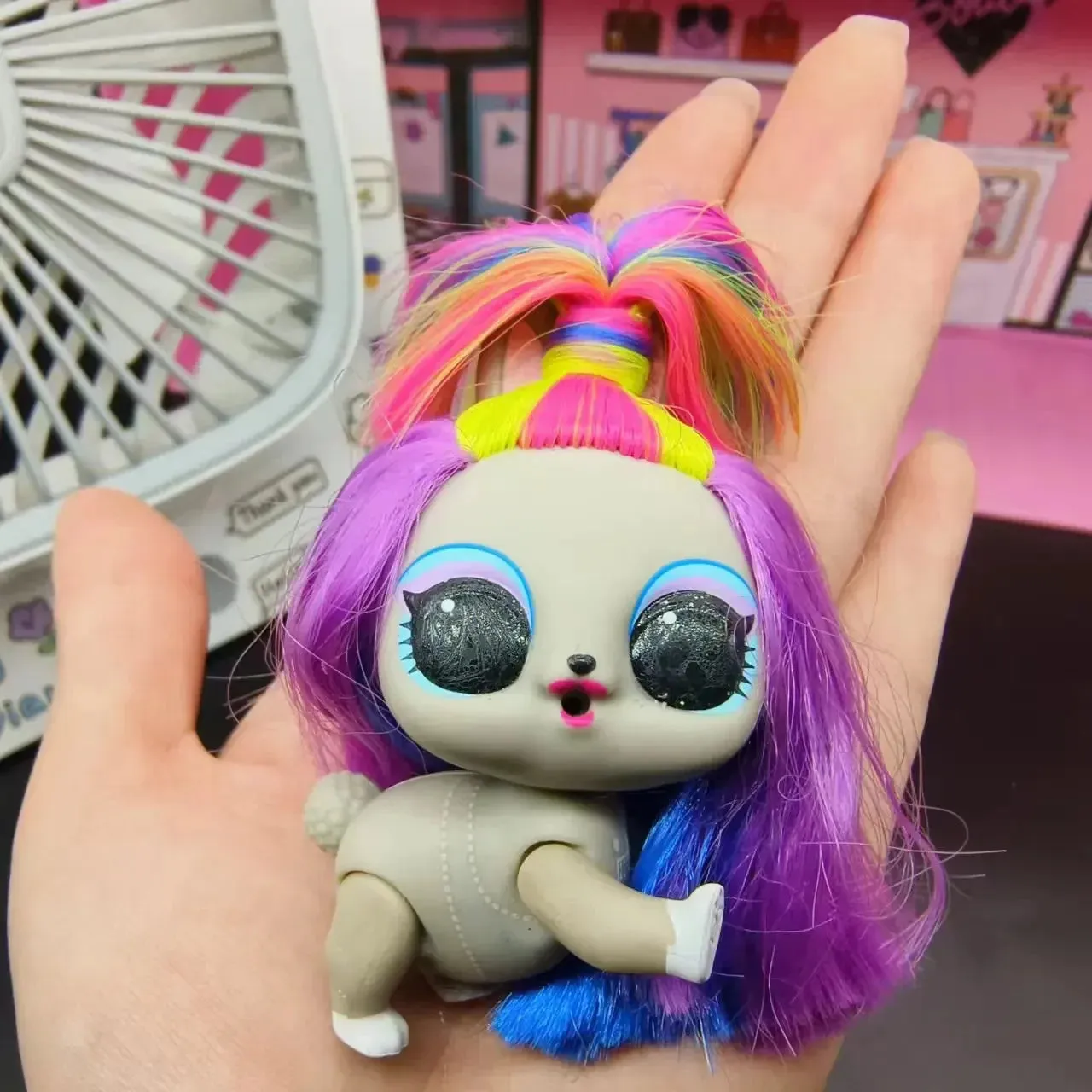 Cute pet dolls action figures toys Rare series children's playhouse Diy model children's birthday gift collection ornaments