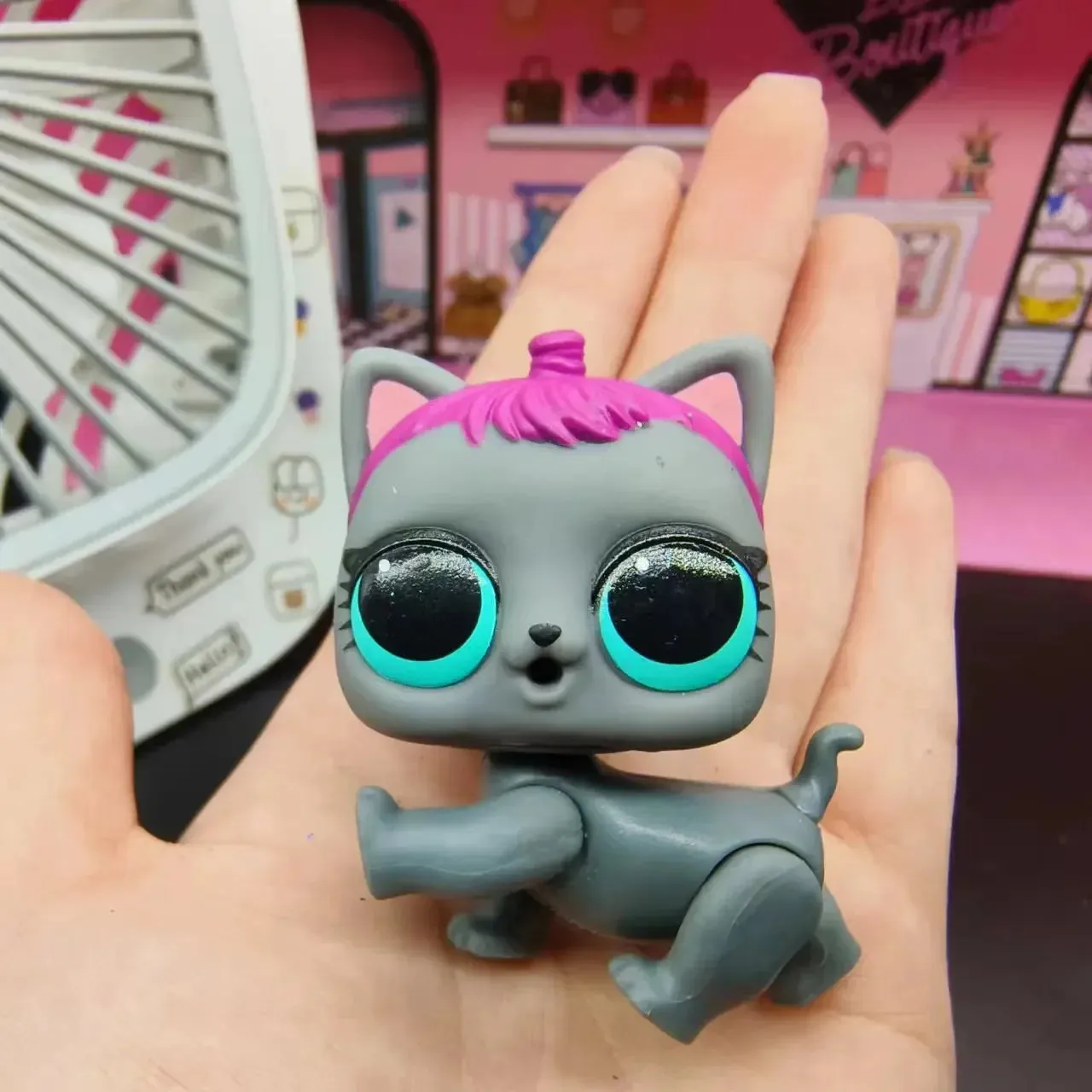 Cute pet dolls action figures toys Rare series children's playhouse Diy model children's birthday gift collection ornaments