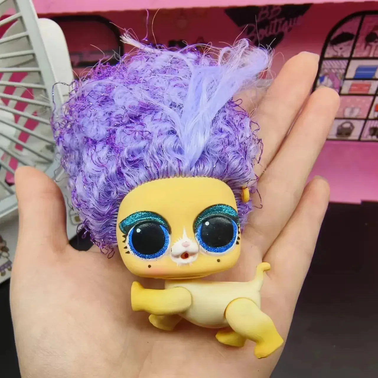 Cute pet dolls action figures toys Rare series children's playhouse Diy model children's birthday gift collection ornaments