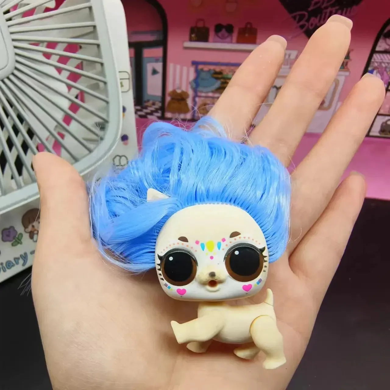 Cute pet dolls action figures toys Rare series children's playhouse Diy model children's birthday gift collection ornaments