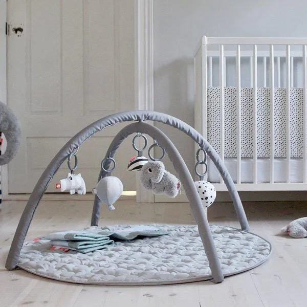 Done by Deer, Fun Activity Play Gym with Mat, Grey