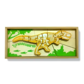 Double Sided Dino Skeleton Puzzle - Tyrannosaurus by BeginAgain