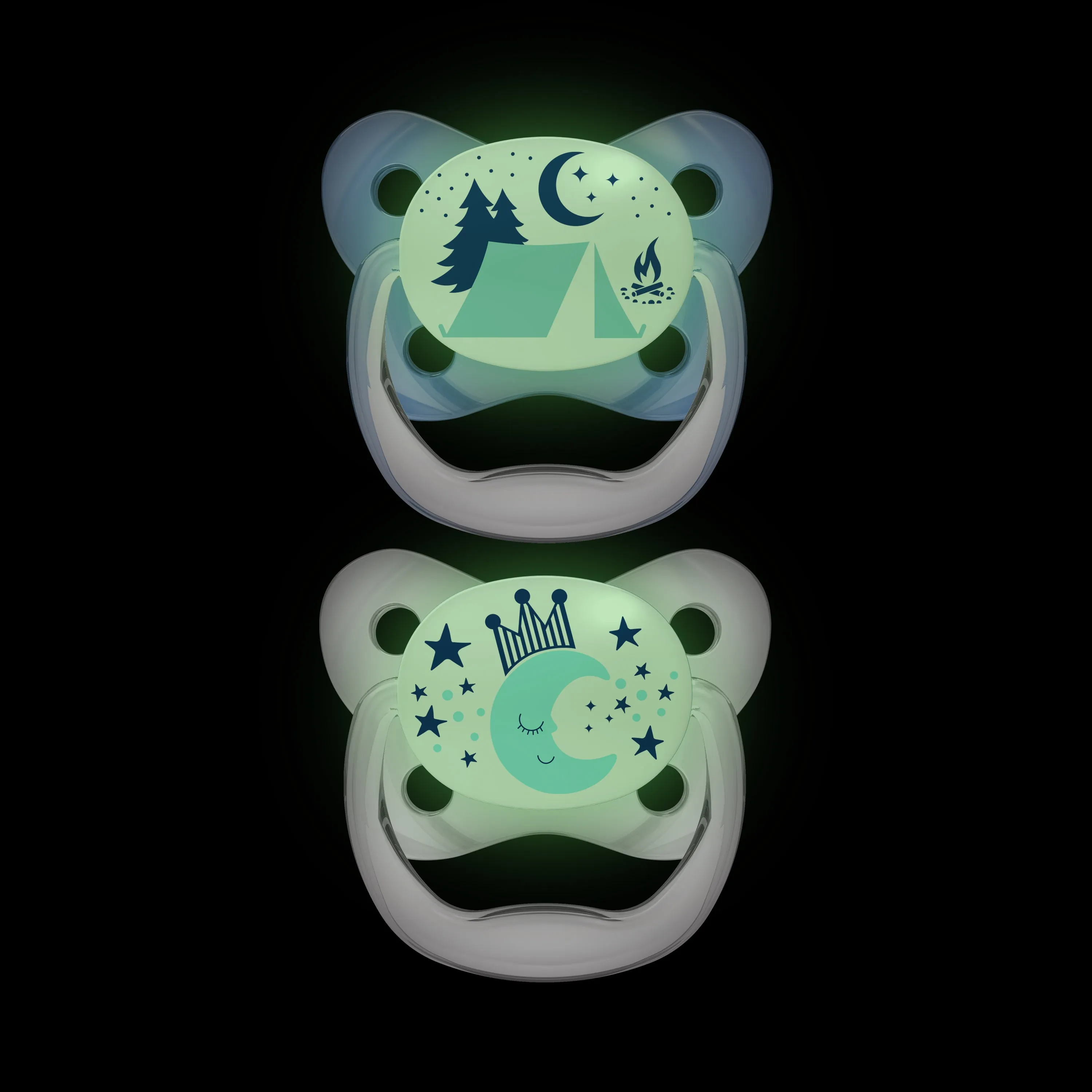 Dr. Brown’s PreVent Glow in the Dark Soother Stage 2 Twin Pack