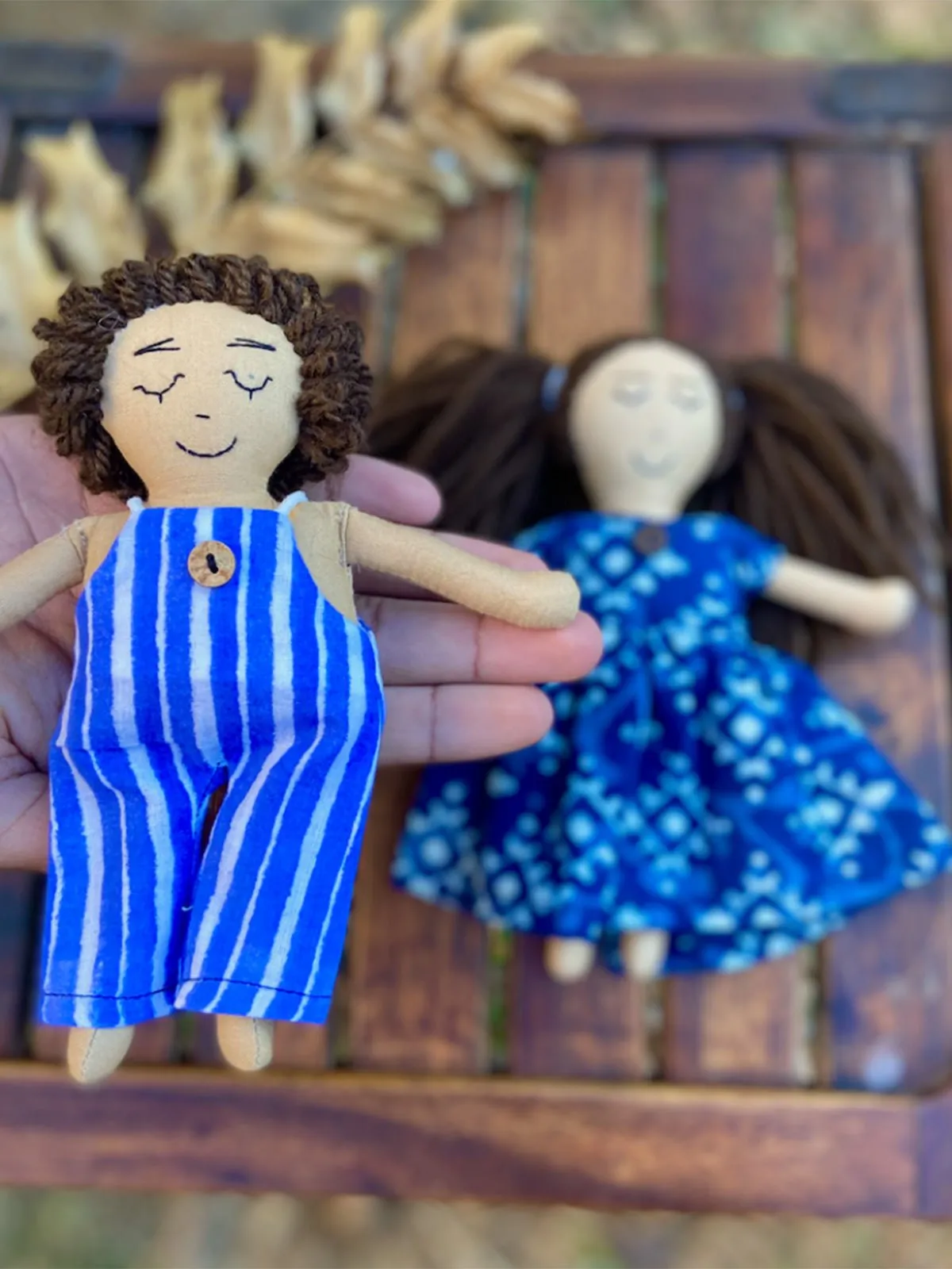 Fabric Dolls, Set of 2 Dolls, Pairs Fair