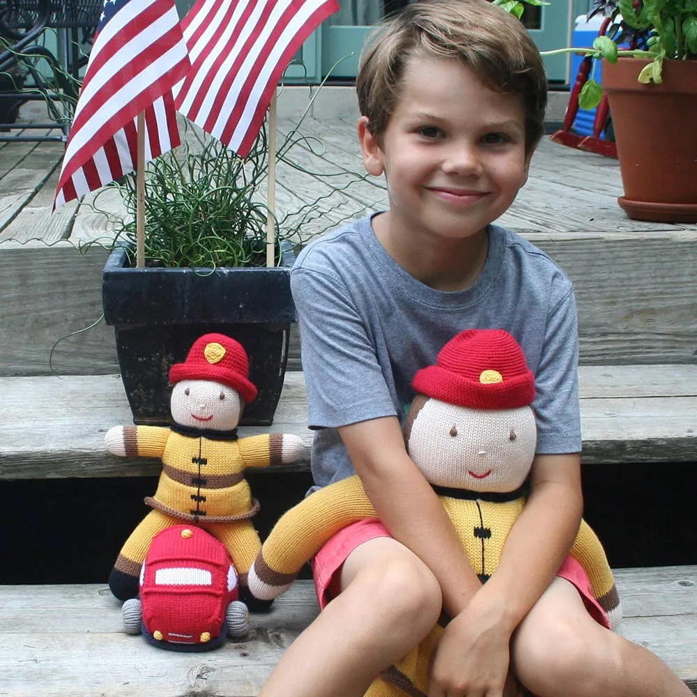 Fireman Knit Doll: 12" Plush